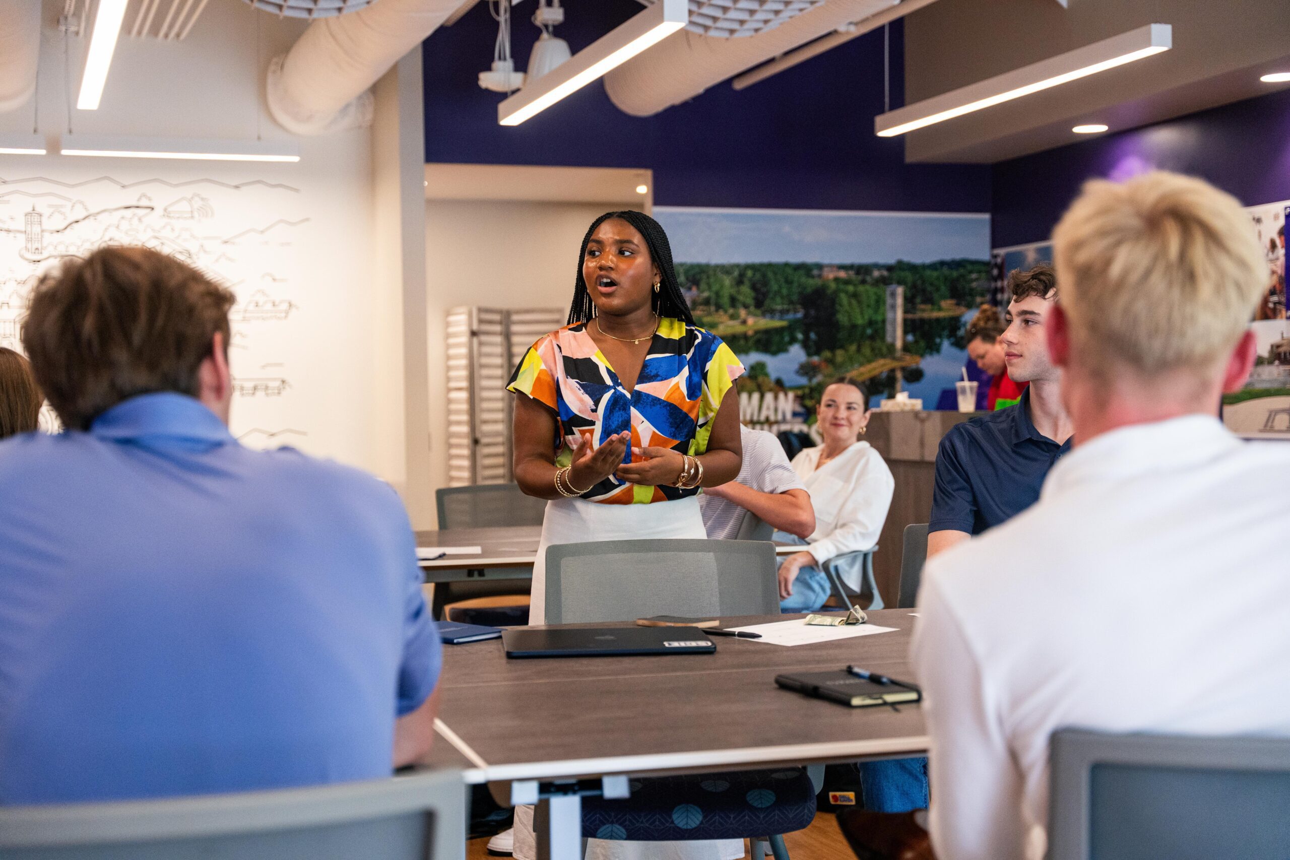 Furman's Hill Institute for Innovation and Entrepreneurship hosted a week-long Innovation Academy for high school students from June 9-13. Photo by Owen Withycombe, Furman University.