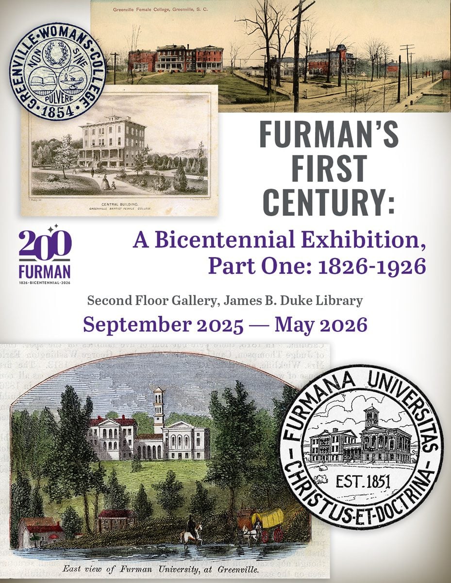 a bicentennial poster featuring vintage photos of university campuses.