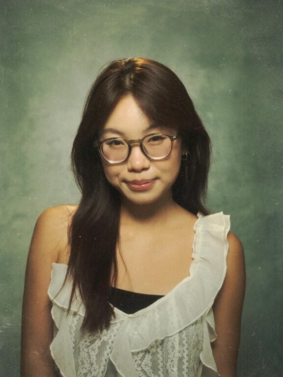 A portrait of a young woman