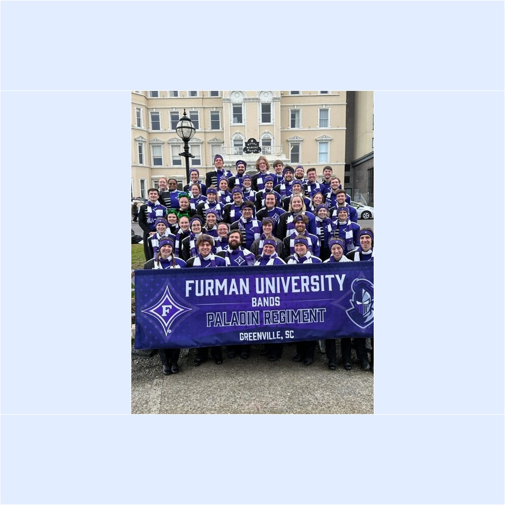 Members of the Furman marching band participated in the St. Patrick's Day Parade in Dublin, Ireland, on March 17, 2023.