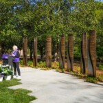 Heidi Hansen McCrory, vice president of Development at Furman University, speaks during a ceremony to unveil the Benefactors Green on Saturday, April 13, 2024.