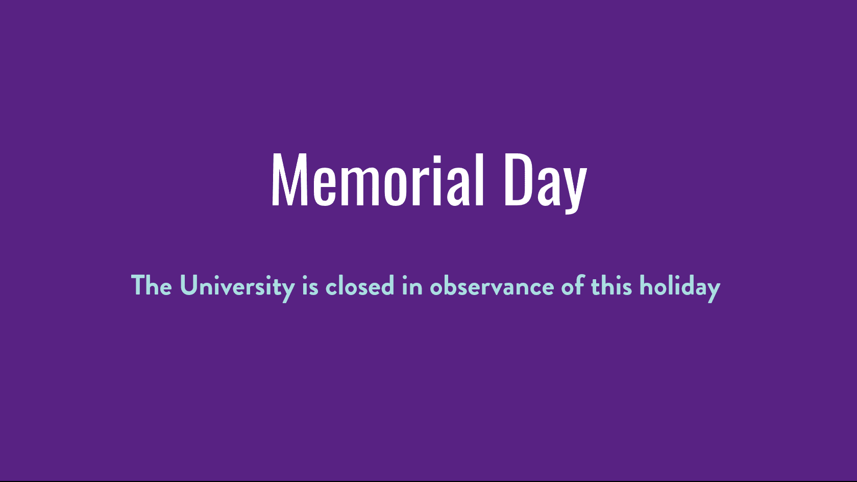 Memorial Day