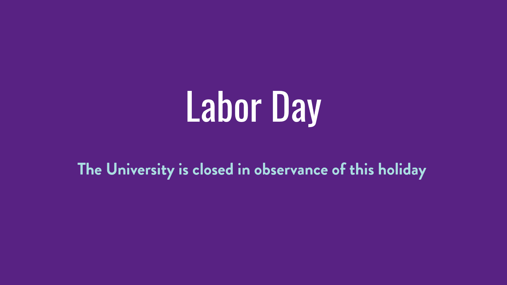 Labor Day