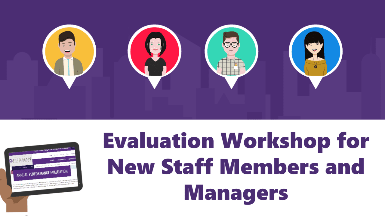 Logo for Evaluation Workshop for New Staff Members and Managers