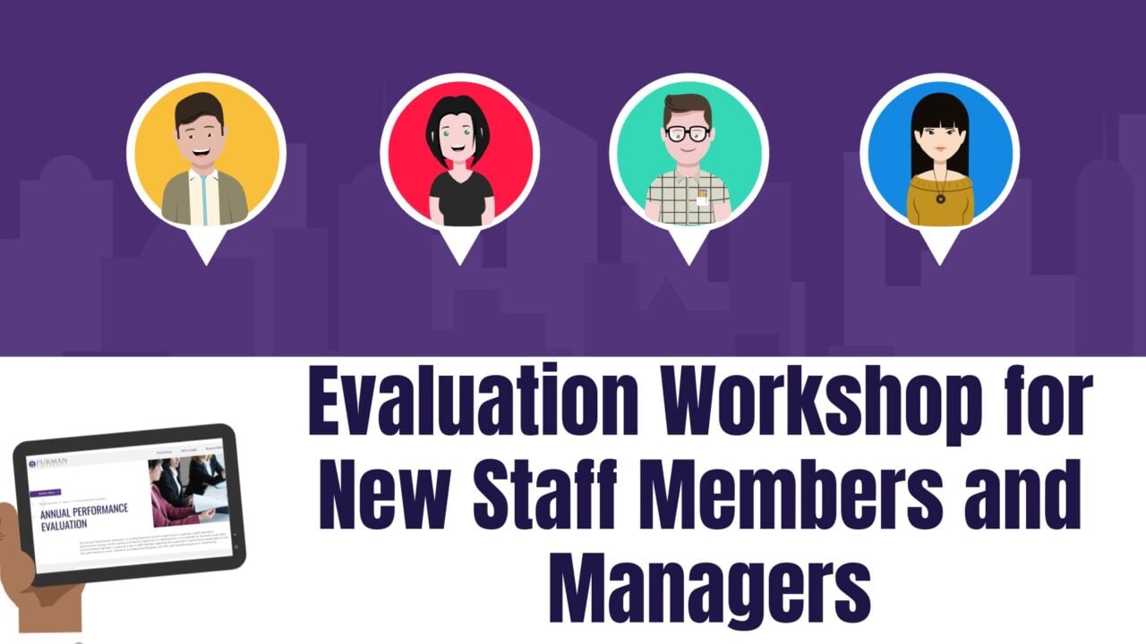 Artwork for evaluation workshop for new staff members.
