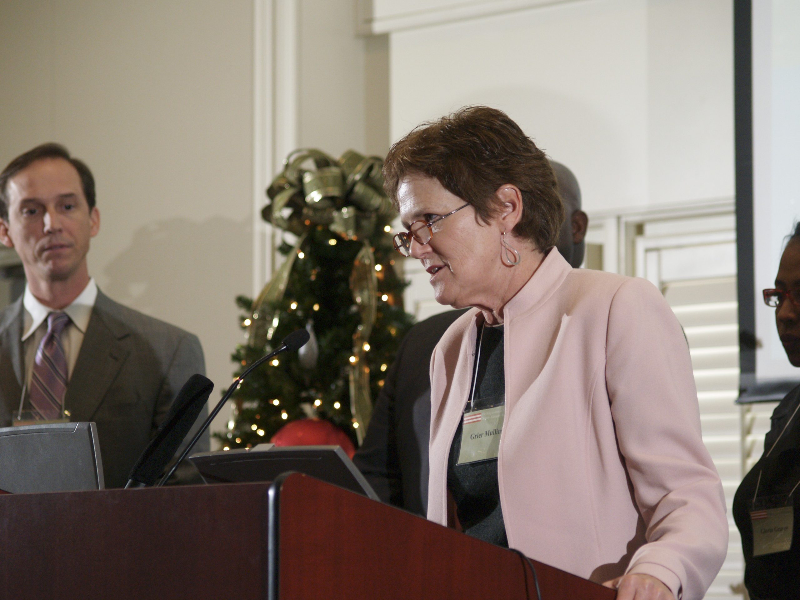 (l-r) David Moody and Grier Mullins presenting