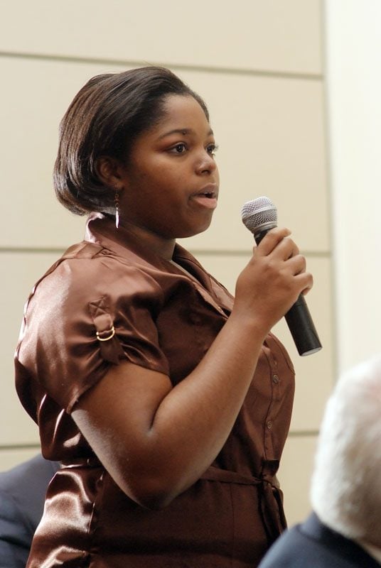 ValueD LIves group members invited students from the Upstate to participate in their presentation. The students delivered their take on their stories of their unique upbringings that began with “If you only knew me…”