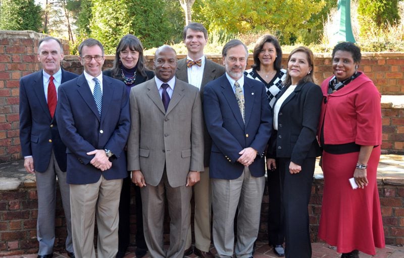 Bridge Builders group members (L to R): Ronnie Brown, Phil Feisal, Mary Ann Price, Darrin Goss, Jason Richards, Barry Nocks, Susan Jones, Julia Pinto, and Linda Dogan