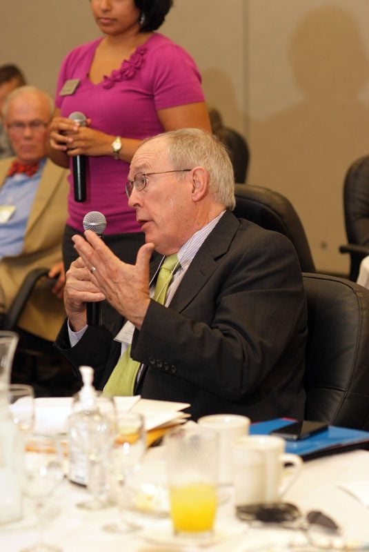 Terry Plumb asking a question