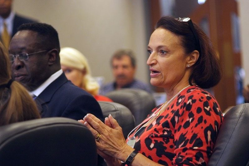 Barbara Rackes during the question and answer session