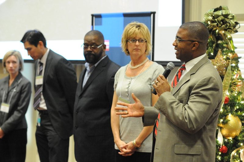 The Renovators: (l-r) Michelle Corn, Luis Amador, Charles Jackson, Kathleen Brady and Russell Booker