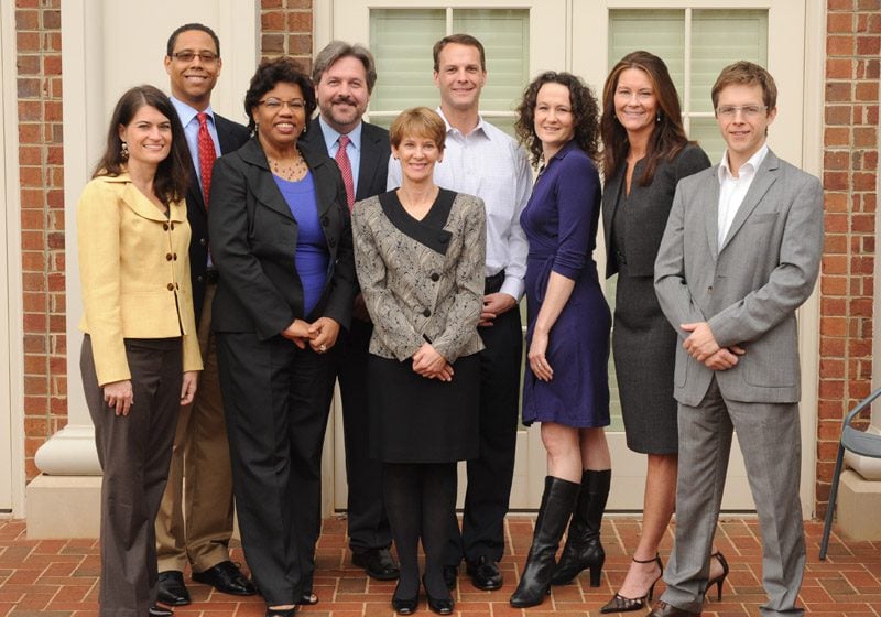 The Mobilizers: (l-r) April Buchanan, Paul Thompson, Arelis Moore de Peralta, Michael Posey, Ann Bourey, David Lominack, Patricia Ravenhorst, Lynne Fowler, Andreas Kalscheuer