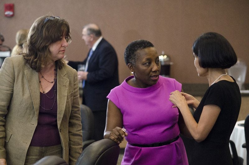 (l-r) Susan DuPlessis, Gloria Bromell Tinubu and Maria Arroyo