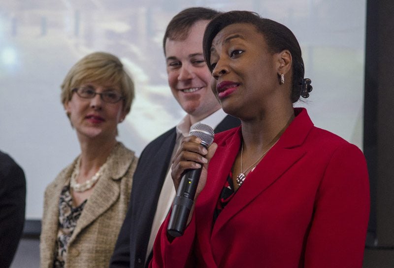 (l-r) JoAnn Turnquist, Ben Rex and Chakisse Newton, Why Columbia