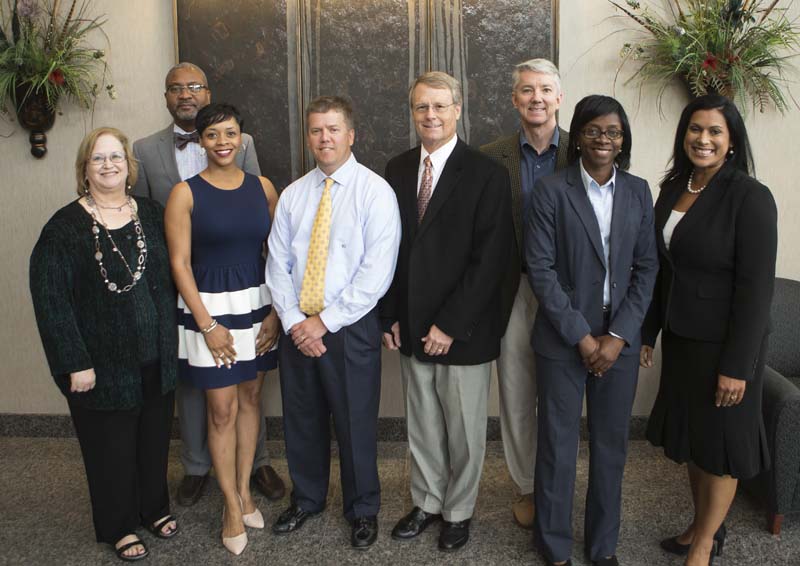(l-r): Gail Morrison, Kelvin Washington, Breon Walker, Scott Graves, Marvin Davis, John Busch, Shenequa Coles, Stephanie Cooper-Lewter