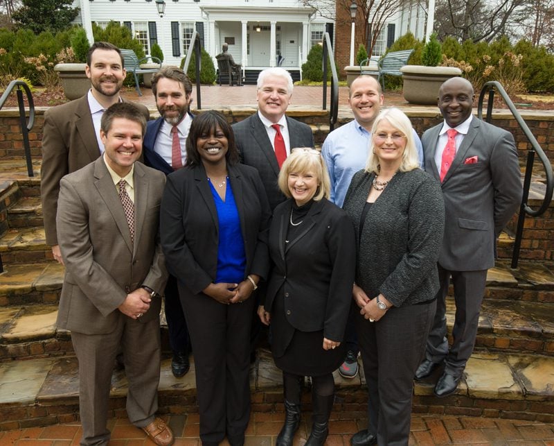 Project Discovery: Row 1 (l-r) Josh Patterson, Chrissie Cofield, Jo Anne Hennigan, Stephanie Griffin; Row 2 (l-r) Wes Lehrer, Chad Lawson, Paul Butler, Curt McPhail, Cornelius Huff