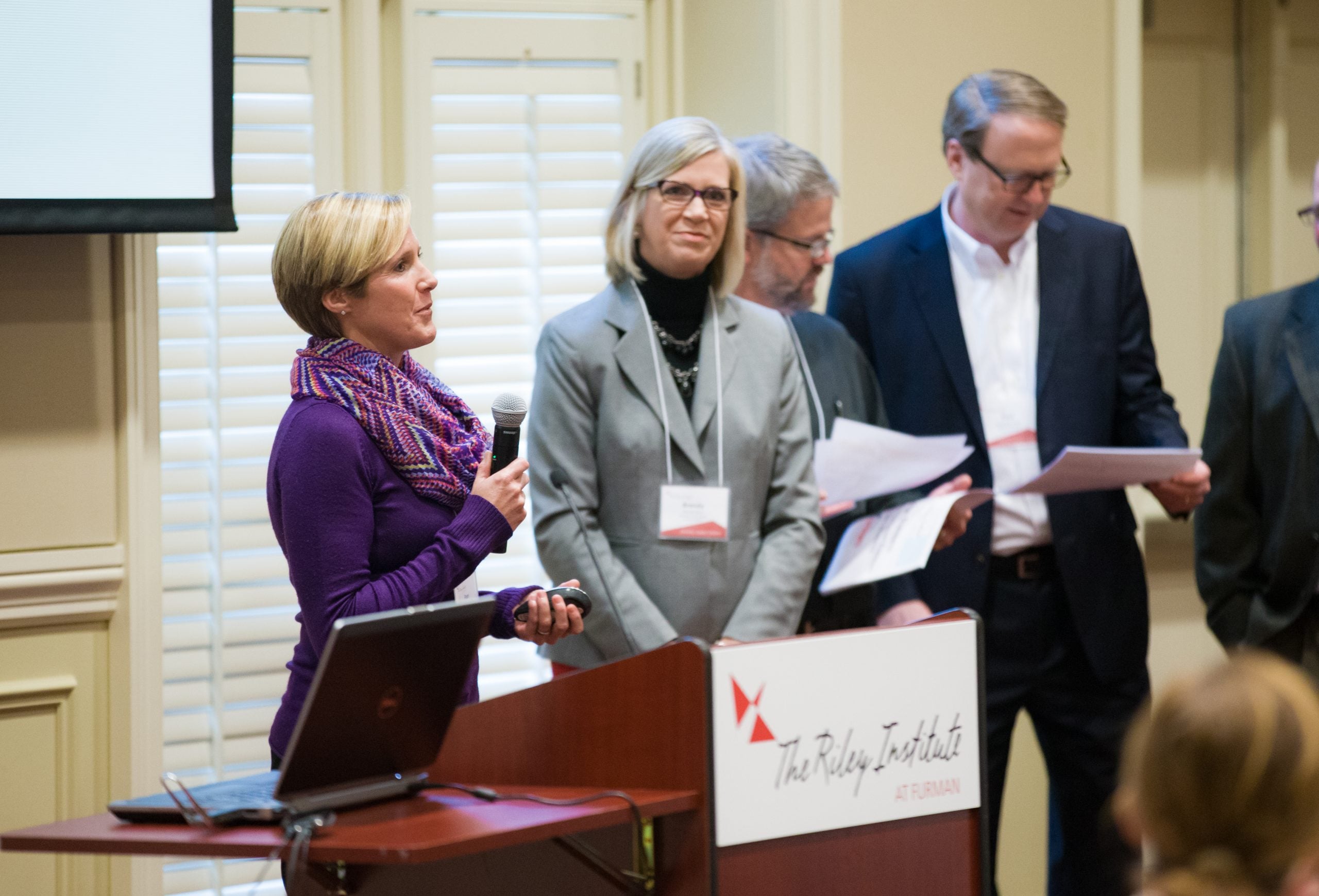 Bridge Builders (l-r): Pam Davis, Brenda Byrd, Gary Eichelberger and Paul Grosskopf