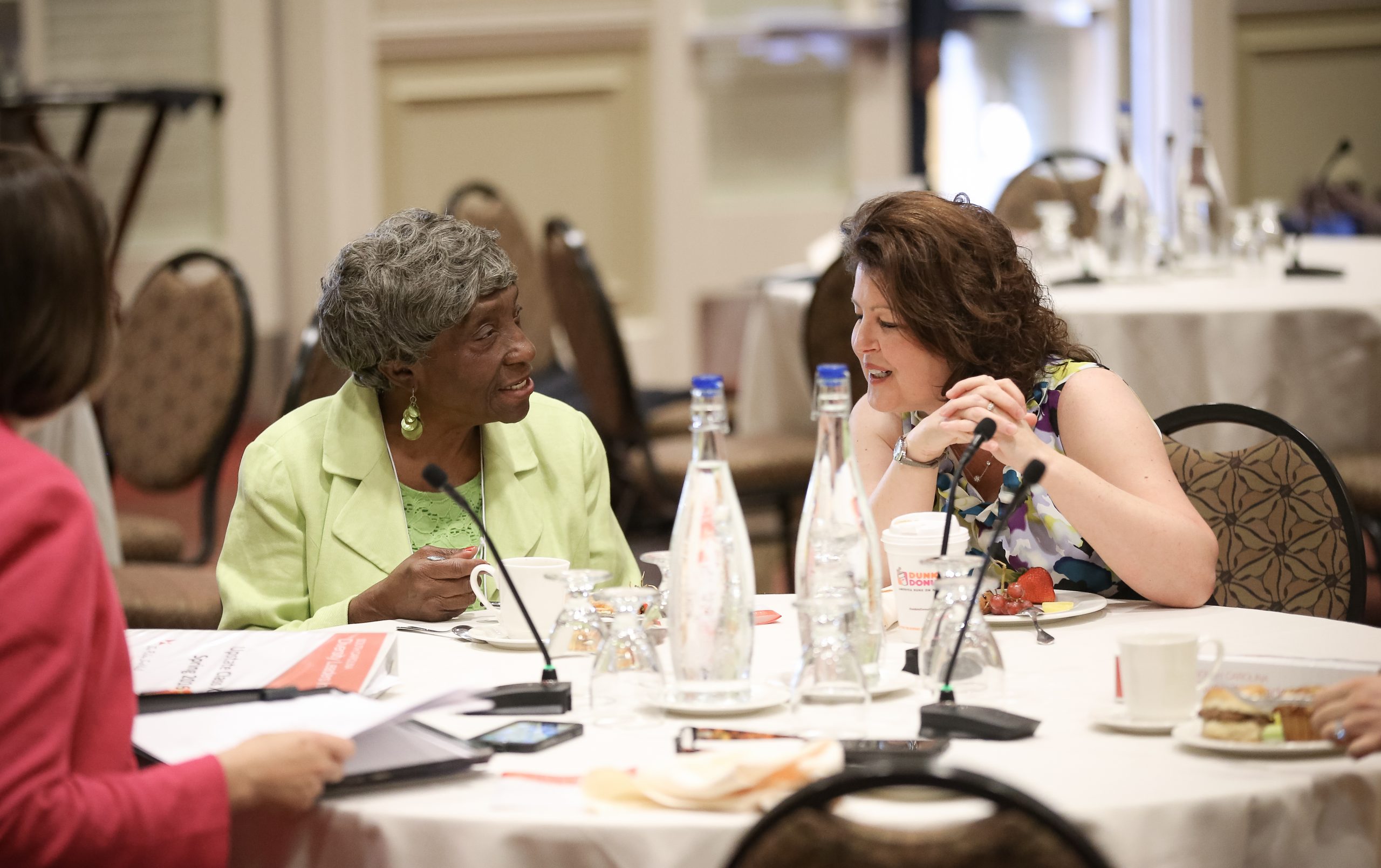 (l-r) Xanthene Norris and Nathalie Belk, Building Bridges