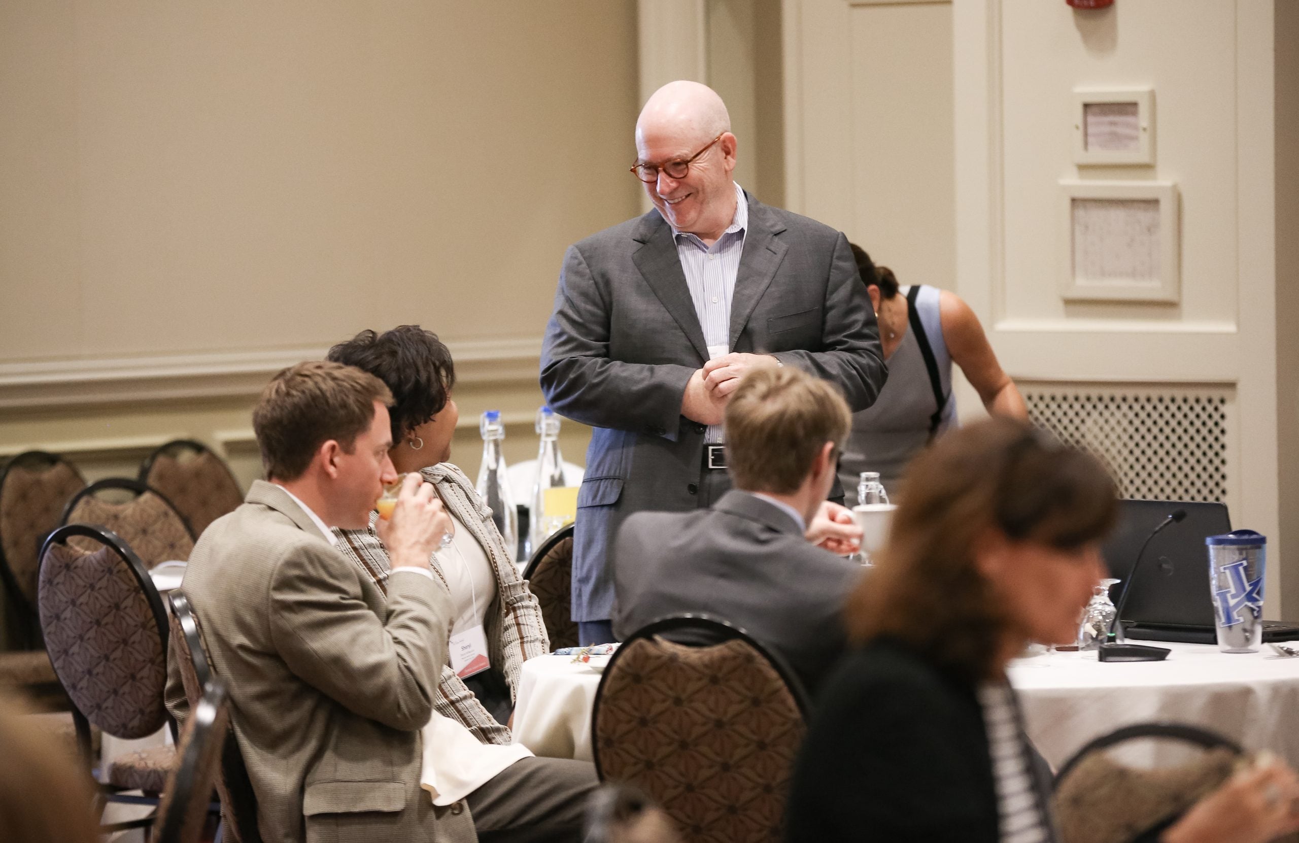 Ron Malone speaking to his team members, WICnic