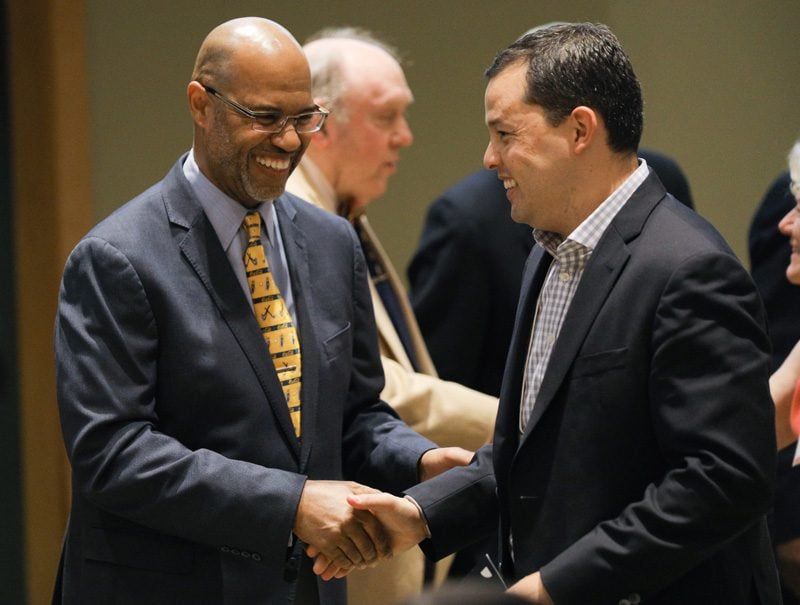 Jim May, Team Hot Spot, receiving his Riley Fellow certificate from Juan Johnson