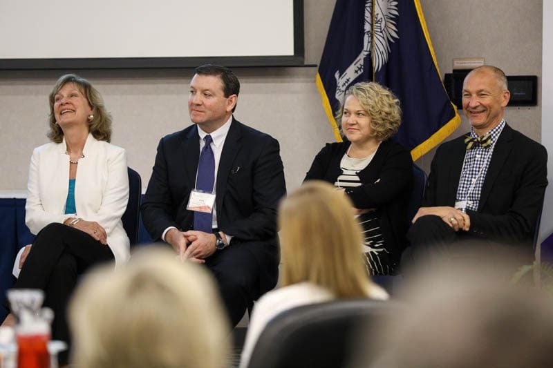 The Home Team: (l-r) Debbie Shurr, Cory Manning, Rebecca Vance and Rusty Infinger
