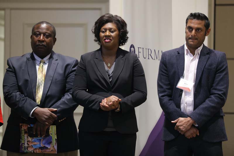 (l-r) Tony Taylor, Tanaya Latigue and Neetu Patel, COPA Design