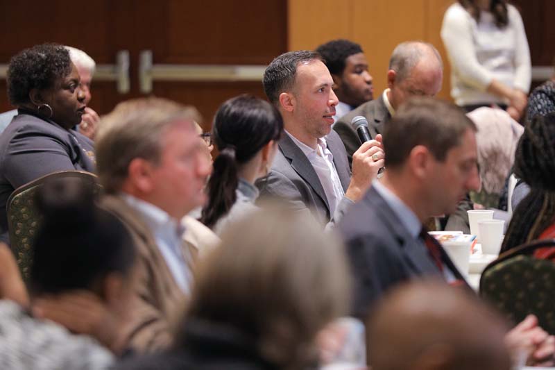 Jonathan Rauh, Safe Water Initiative at Metanoia (SWIM), asking a question