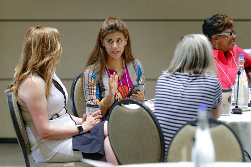 (l-r) Meghan Barp and Megha Lal, Book Bags of Love