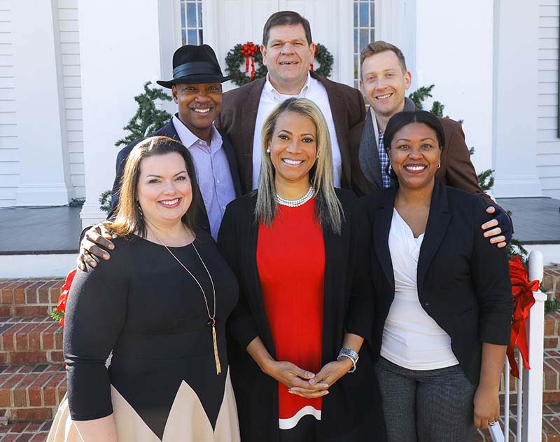 Pendleton Place Partners team members: Row 1 (l-r): Liz Horton, Osa Benson, Jada Magiera; Row 2 (l-r): Don Doggett, Rich Cannon, Jon Hammond