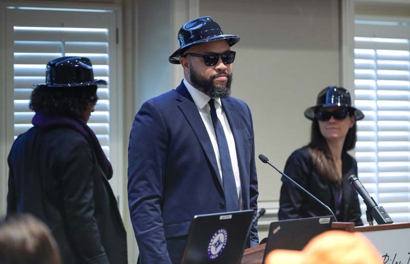 (l-r) Allyson Brown, Brandon Madden and Julia Jeter, Rhythm of Inclusion by T Rex and the Upbeats