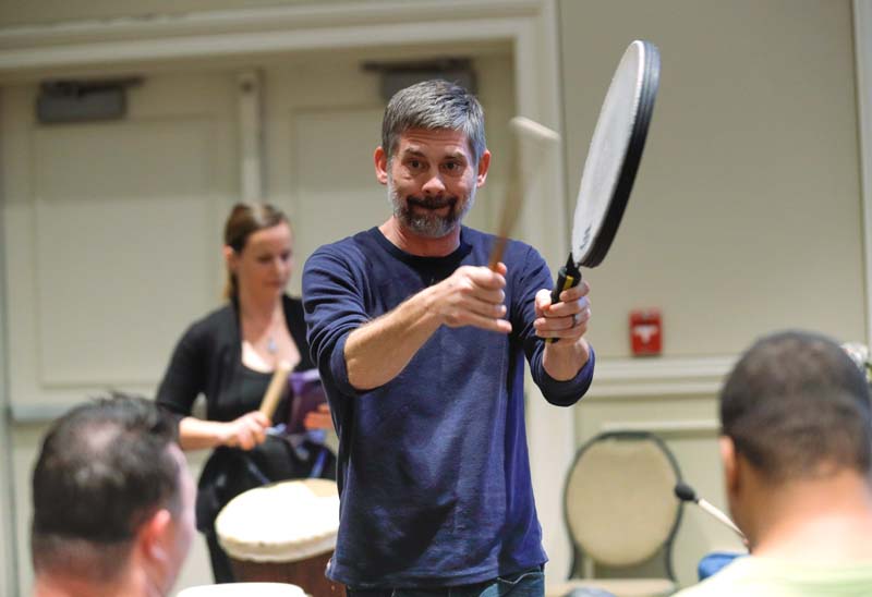 Drumming Up Awareness performing