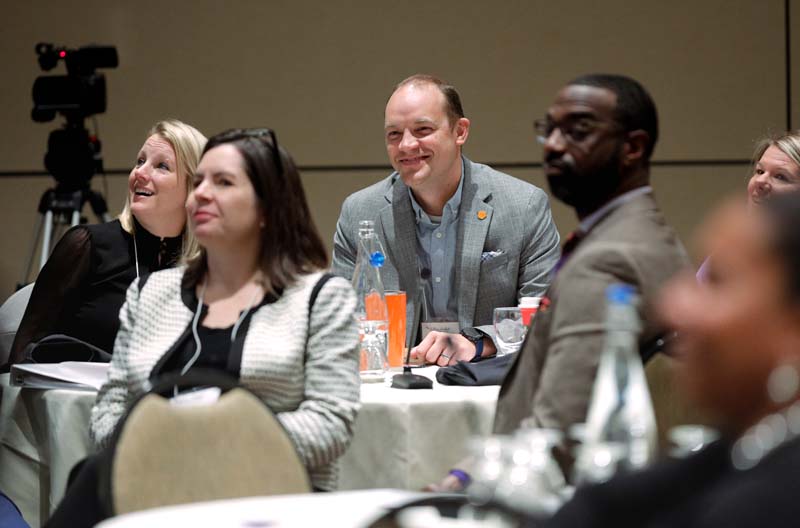Front: Maya Pack and Damon Qualls; Back: Jenny Wehrs and Matthew Cabe, Leaders for Literacy