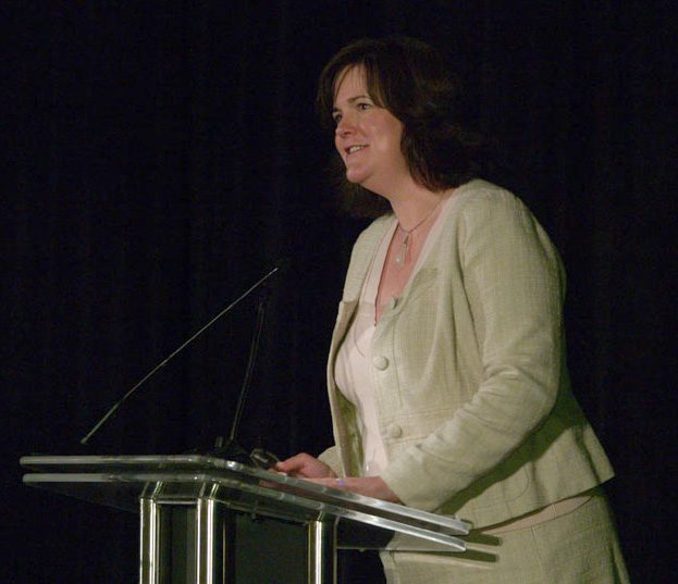 Guest speaker, Carol Redmond Naughton, Executive Director of the East Lake Foundation in Atlanta, GA