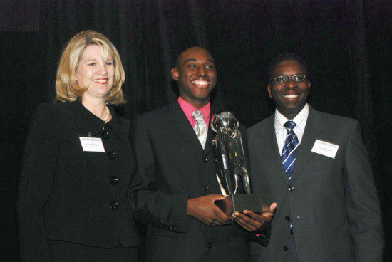 (l-r) Diane Eldridge, Damaris Taylor, Ken Peterson, Vice President of Human Resources and Diversity with BI-LO. Damaris was awarded the Outstanding Achivement by a High School Student.