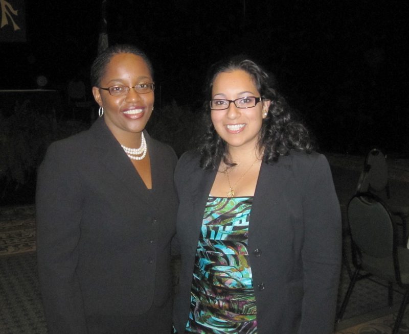 Michelle Cooper with the Riley Institute Manager of Diversity Programs Cindy Youssef
