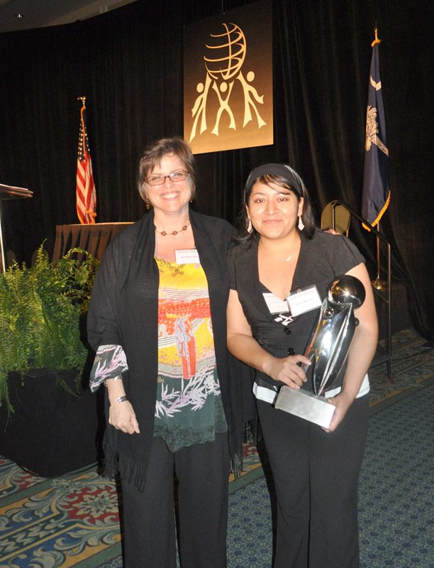 Elizabeth Allen with Azalia Martinez