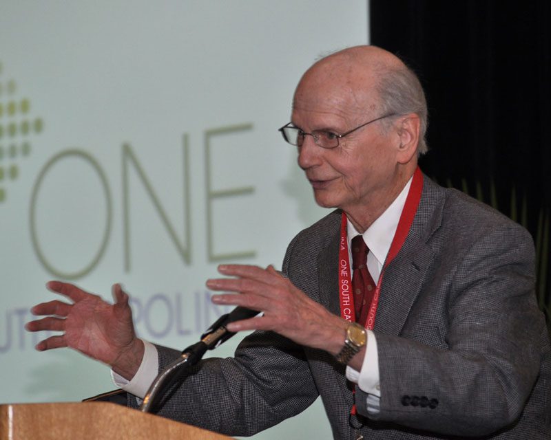 Richard W. Riley welcoming everyone to the inaugural OneSouthCarolina