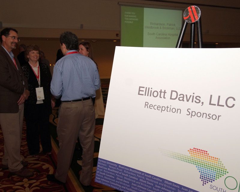 The Friday night reception was sponsored by Elliott Davis LLC