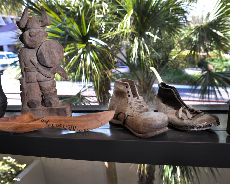 Talking informally about the carving tradition in his family, he explains, 
