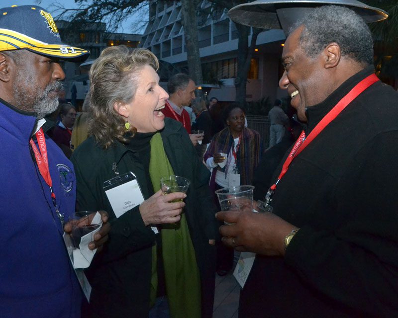 (l-r) Roland Gardner, Deb Campeau and George West