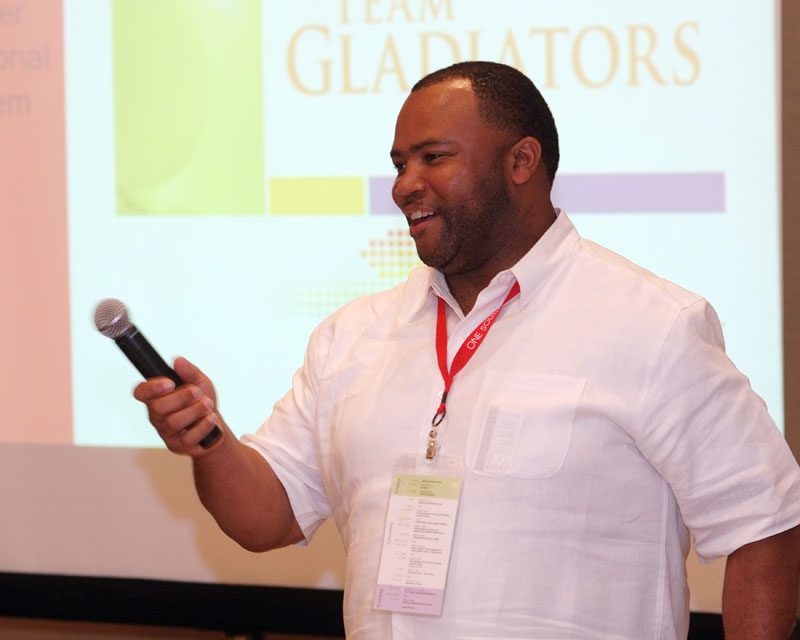 Mitch Kennedy, Community Services Director, City of Spartanburg, serving as the Champion for the Super Capstone, Healthy SChools
