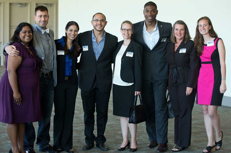 (l-r) Jaritza Pagan, Carlos Romas, Louise Marlani, Simon Foster, Sandy Gillis and Alyssa Gillis