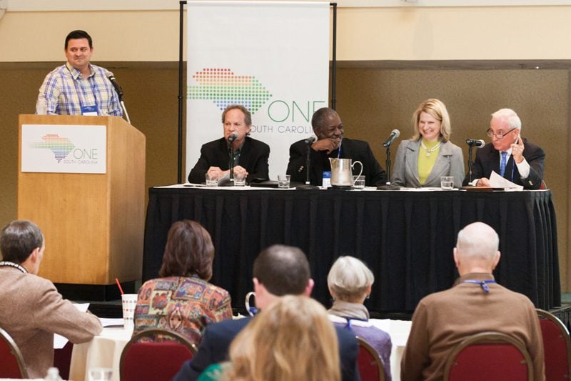 (l-r) Mark Quinn, Doug Pardue, Roland Gardner, Jenny Horne and Terry Richardson