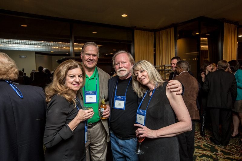 (l-r) Linda and Gene Brees, and Tom and Susan Moran