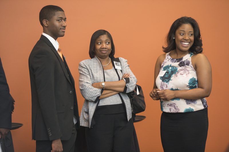 Darien Smith (left) and Alesia Smith (center)
