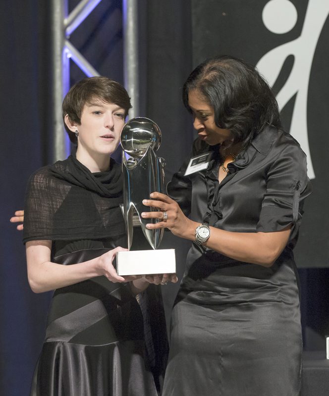 Brittany Gilliland, a senior at Brashier Middle College Charter High School, is the award recipient of the Outstanding High School Student Award.