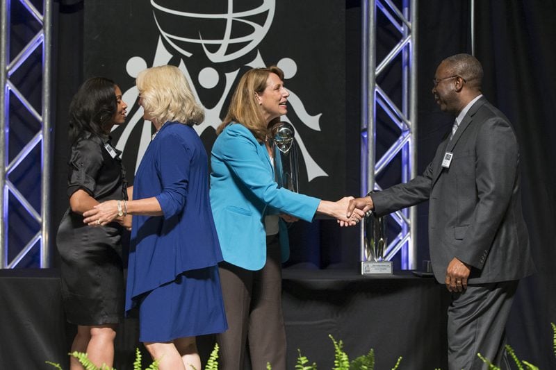 The award for Outstanding Business was presented to BMW Manufacturing Co.