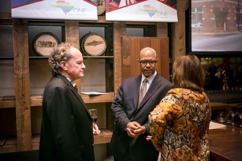 Riley Fellow Doug Pardue with Riley Institute Senior Distinguished Fellow Juan Johnson, Lowcountry DLI Gathering 2015