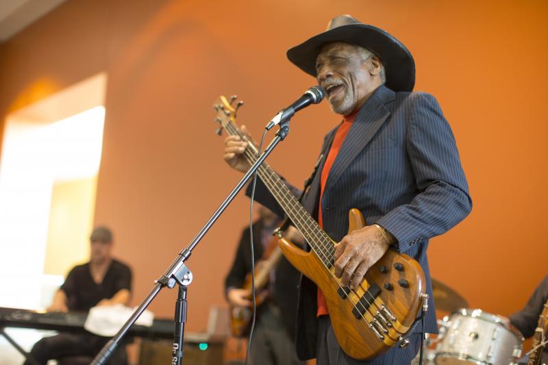 Mac Arnold & Plate Full O' Blues entertaining at the reception