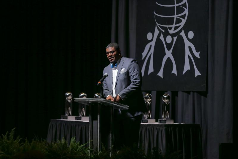 Dr. M. Keith McDaniel Sr., Macedonia Missionary Baptist Church, delivering the invocation